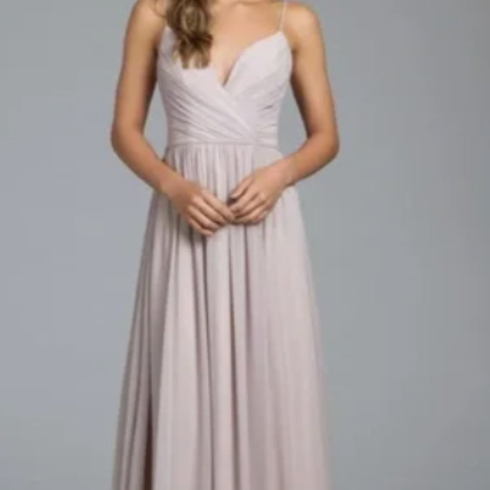 Haley Paige Champagne Bridesmaid Dress